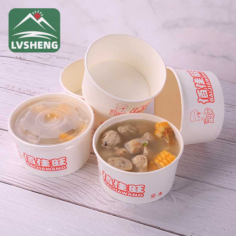 350ml Kraft Paper Soup Salad Bowl na May Takip